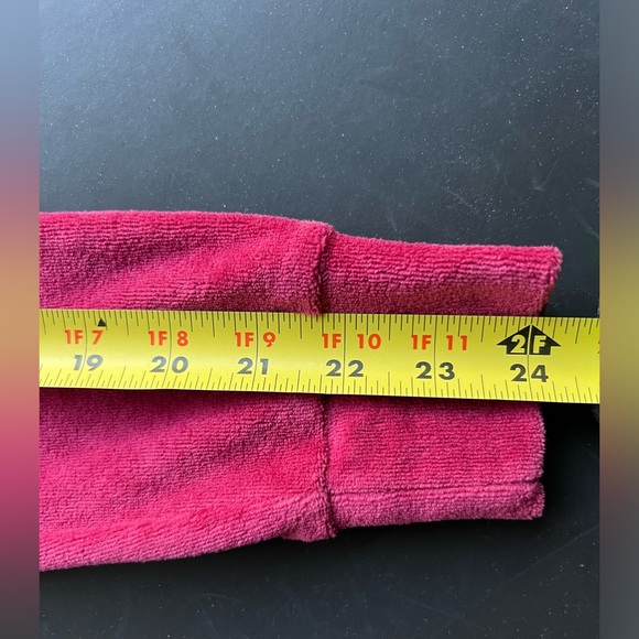 Y2k Juicy Couture Zip up Jacket Velour Burgundy Red Sz XS Logo - Picture 6 of 7